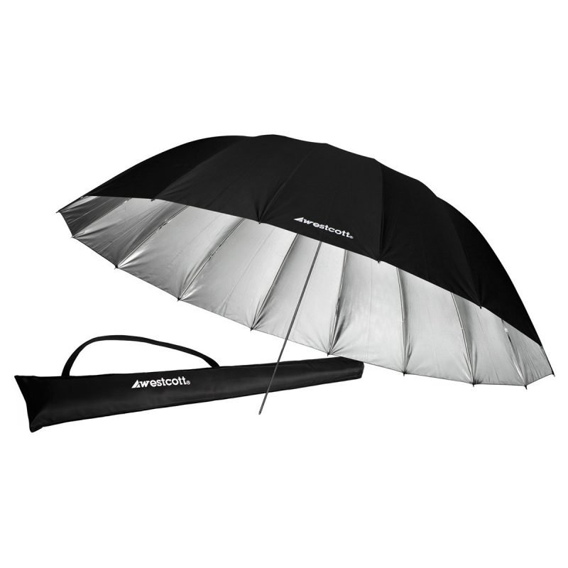 WESTCOTT Ombrello Parabolico riflettente argento 2,1m