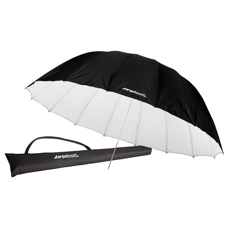 WESTCOTT Ombrello Parabolico riflettente bianco 2,1m